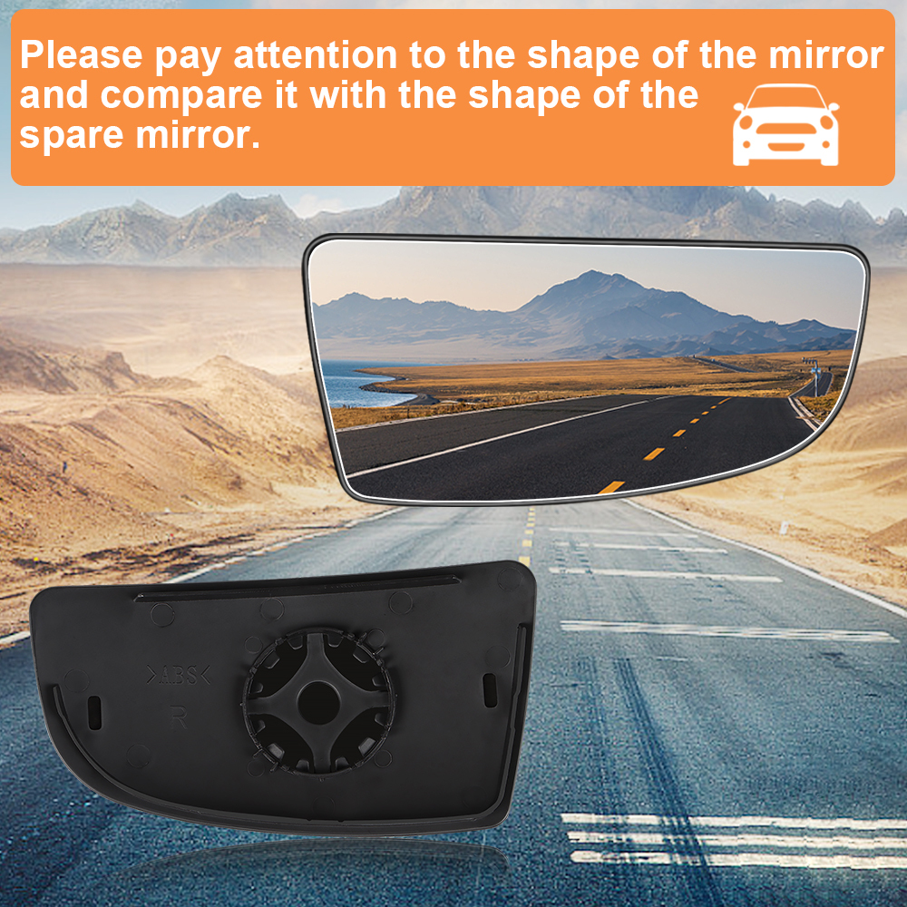 Side Lower Mirror Glass Replacement for Ford Transit T150 T250 T350 2015-2022 Convex Mirror Replace BK3Z17K707A BK3Z17K707B