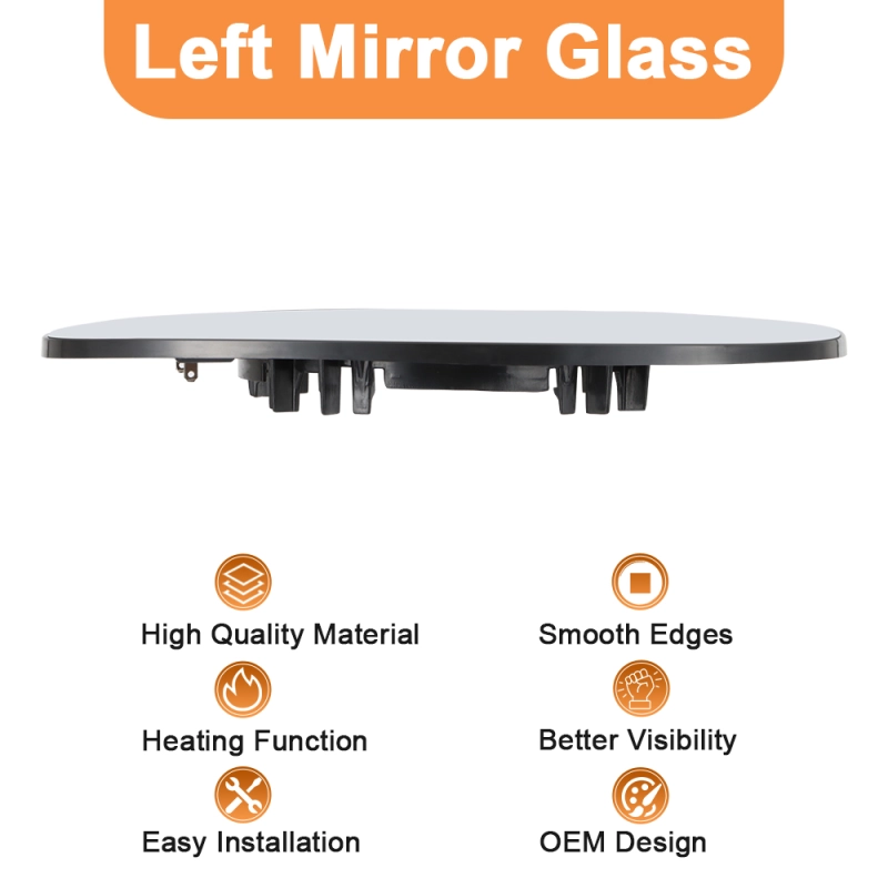 Wing Mirror Glass Heated Replacement Side for Mini Cooper R55 R56 R57 R58 R59 R60 R61 51162755625/51162755626