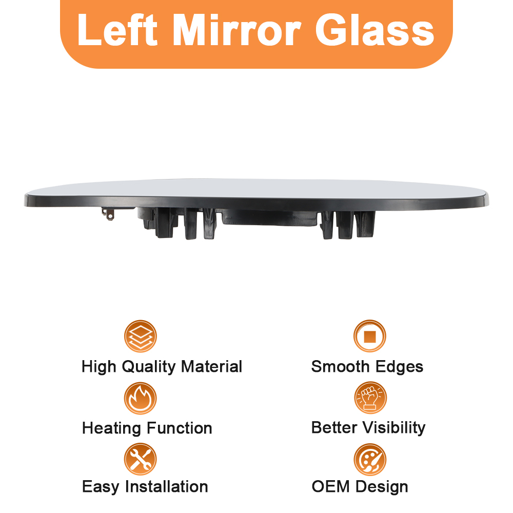 Wing Mirror Glass Heated Replacement Side for Mini Cooper R55 R56 R57 R58 R59 R60 R61 51162755625/51162755626