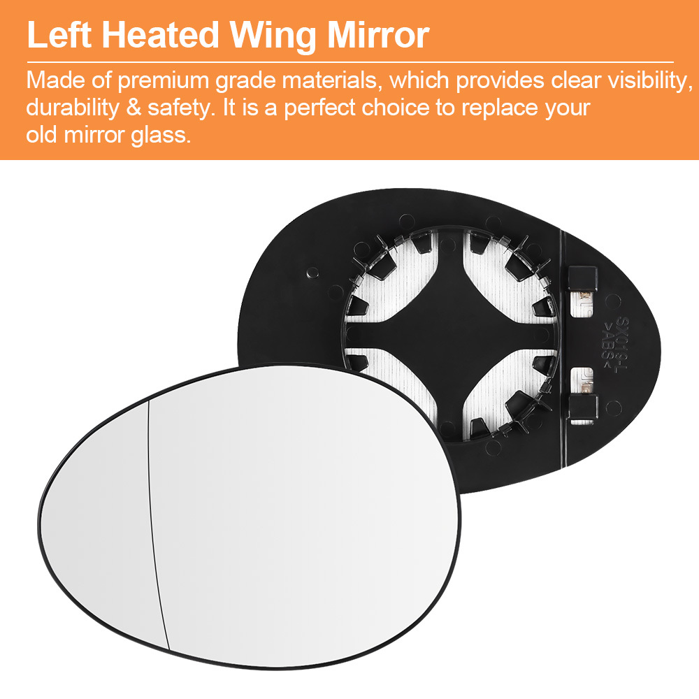 Wing Mirror Glass Heated Replacement Side for Mini Cooper R55 R56 R57 R58 R59 R60 R61 51162755625/51162755626