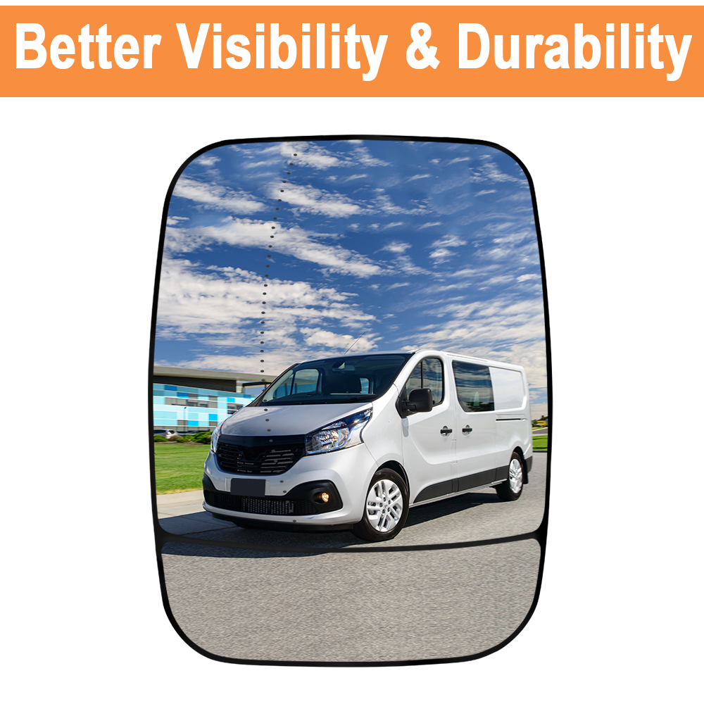 Wing Mirror Glass Heated Side for Renault Trafic Vauxhall Vivaro B 2014-2019 Nissan NV300 Fiat Talento 2016-2019 963666705R 963651588R