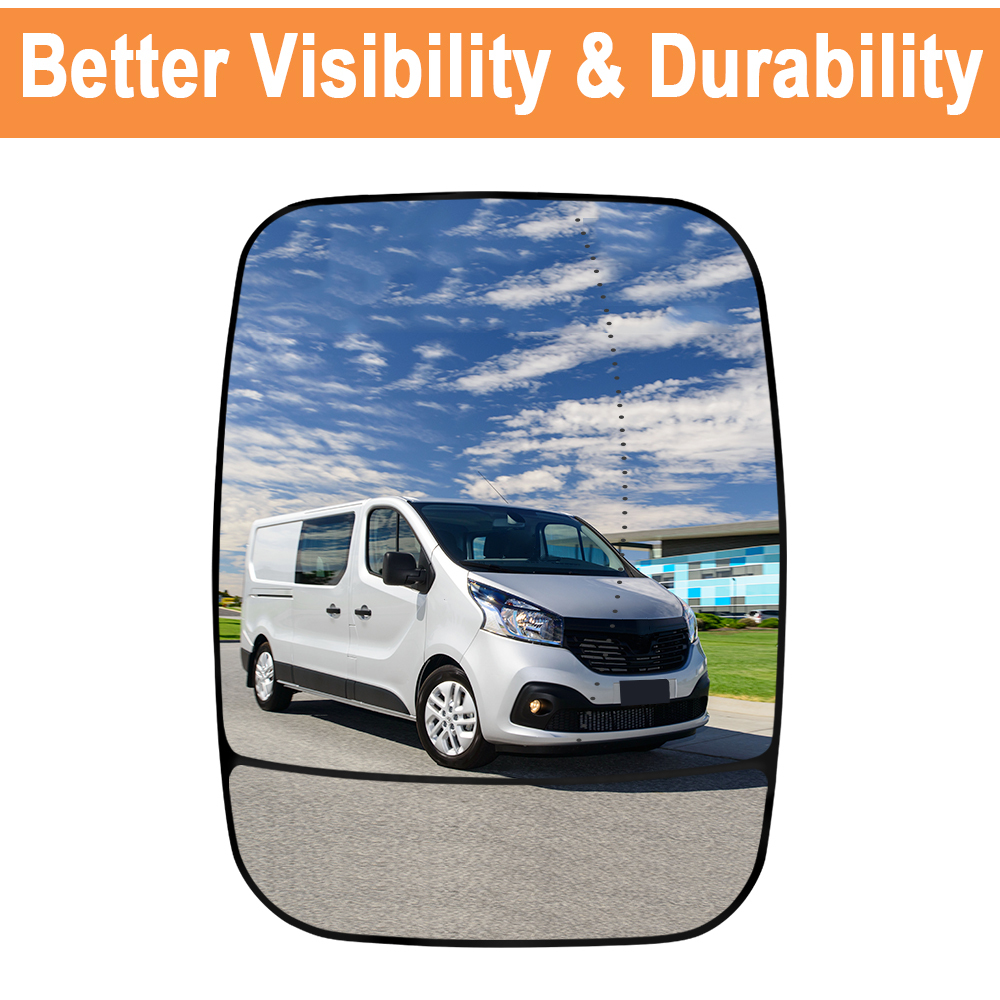 Wing Mirror Glass Heated Side for Renault Trafic Vauxhall Vivaro B 2014-2019 Nissan NV300 Fiat Talento 2016-2019 963666705R 963651588R