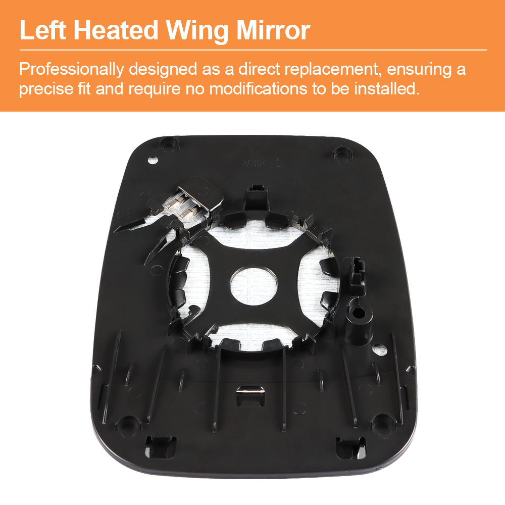 Wing Mirror Glass Heated Side for Renault Trafic Vauxhall Vivaro B 2014-2019 Nissan NV300 Fiat Talento 2016-2019 963666705R 963651588R