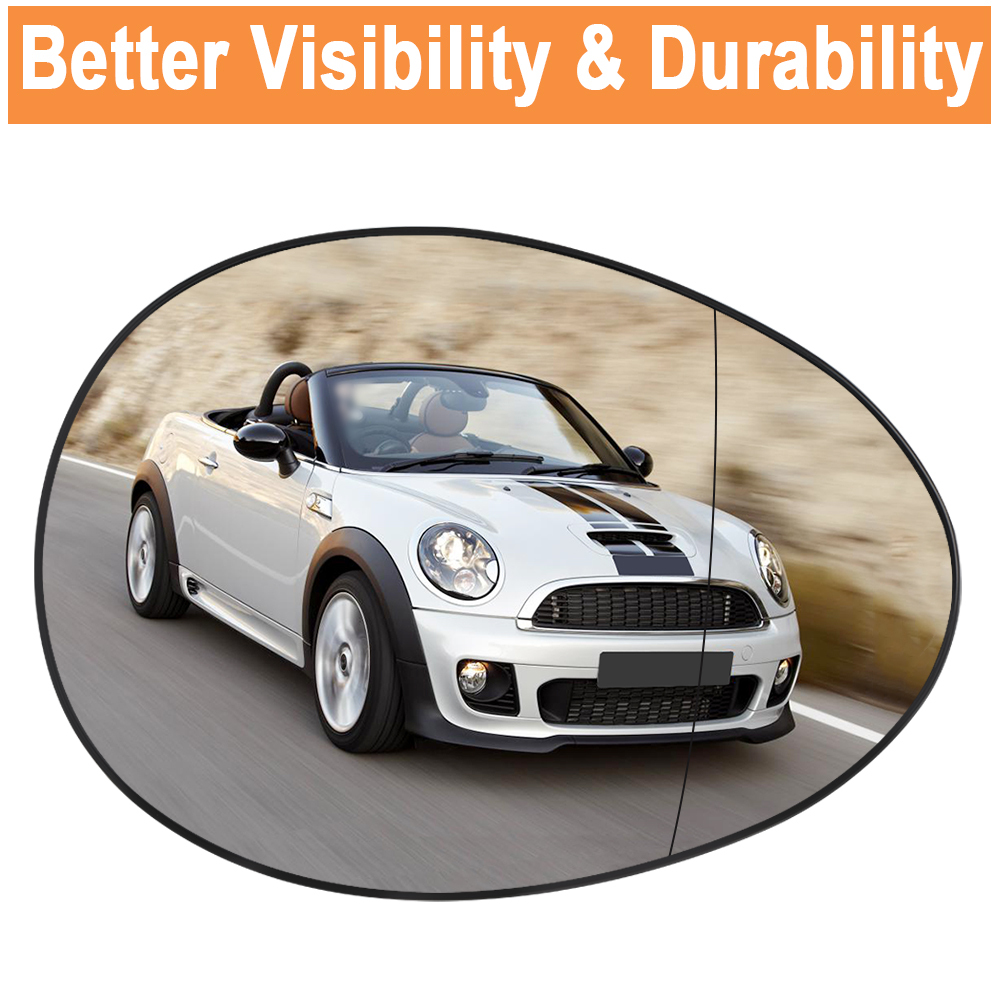 Wing Mirror Glass Heated Replacement Side for Mini Cooper R55 R56 R57 R58 R59 R60 R61 51162755625/51162755626