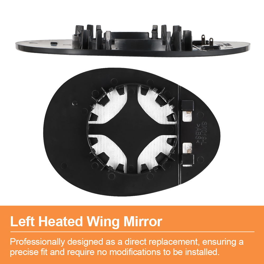 Wing Mirror Glass Heated Replacement Side for Mini Cooper R55 R56 R57 R58 R59 R60 R61 51162755625/51162755626