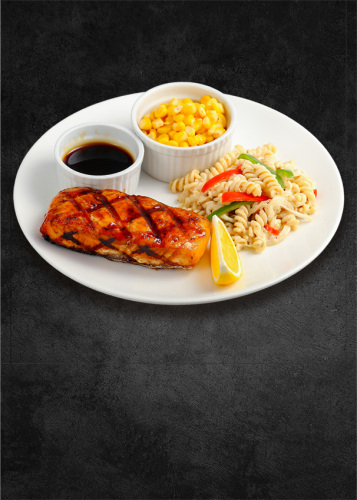 Chargrilled Salmon Fillet in Teriyaki Sauce