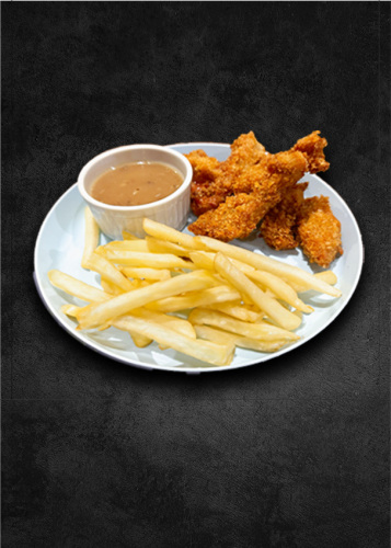 Fried Chicken Fingers and French Fries