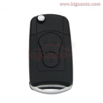 Refit flip remote key shell cover 2 button for Ssangyong Actyon Kyron Rexton