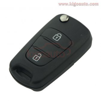 Flip key shell 2 button for Hyundai New Elantra