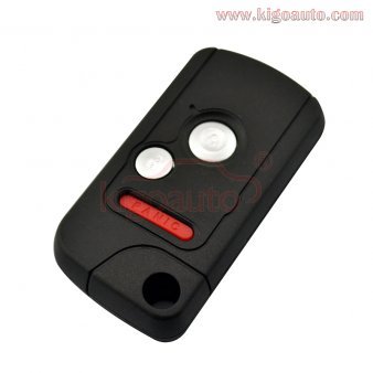 Refit remote key shell 2 button with panic for Honda Odyssey Ridgeline Fit 2006 2007 2008 2009