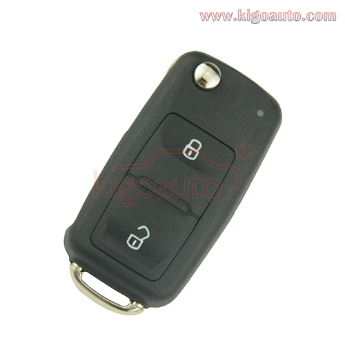 PN 5K0837202AD 2 button HU66 434Mhz remote key for 2012 VW Passat Polo Golf Jetta Beetle Tiguan