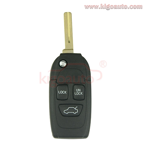 Refit remote key shell 3 button for Volvo S40 S60 S80 V40 V70 XC90