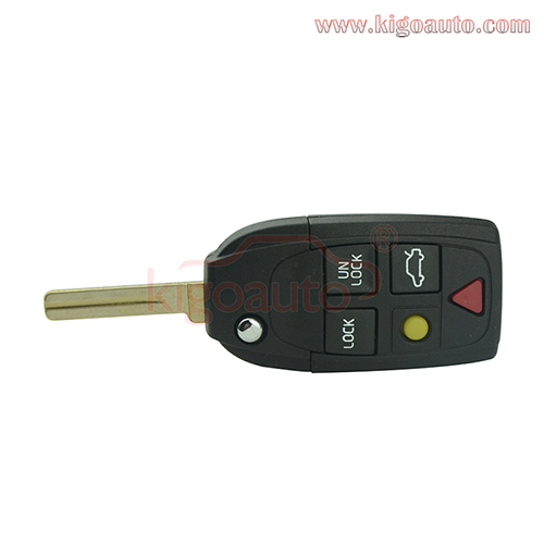 Refit remote key shell cover 5 button for Volvo S60 S70 S80 S90 V70 2001 2002 2003