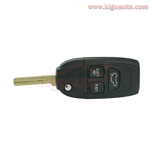 Refit remote key shell 3 button for Volvo S40 S60 S80 V40 V70 XC90