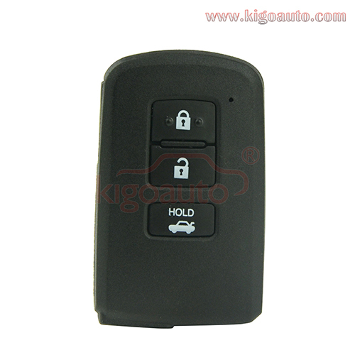 61A651-0101 Keyless Smart Remote Key Shell Case Fob 3 Button for Toyota Camry Avalon