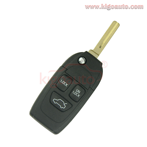 Refit remote key shell 3 button for Volvo S40 S60 S80 V40 V70 XC90