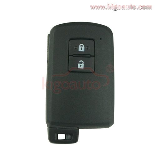 Smart key case 2 button for Toyota Camry Avalon Auris Yaris P/N 89904-0D130 BA7EQ