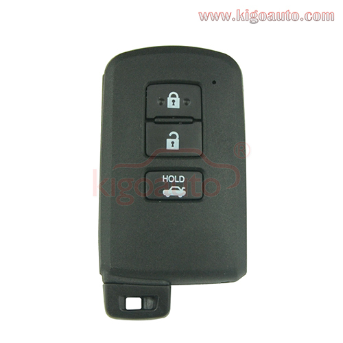 61A651-0101 Keyless Smart Remote Key Shell Case Fob 3 Button for Toyota Camry Avalon