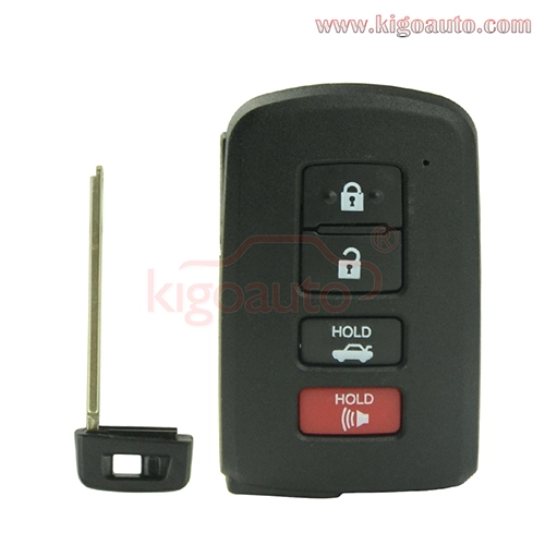 FCC HYQ14FBA Smart key case 4 button for Toyota Camry Avalon P/N 89904-06140