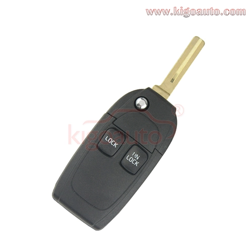 Refit flip key shell 2 button for Volvo S40 S60 S80 V40 V70 XC90