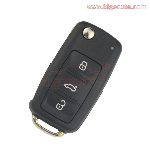 5K0 837 202 AD Remote Key shell 3button HU66 for VW Golf Jetta