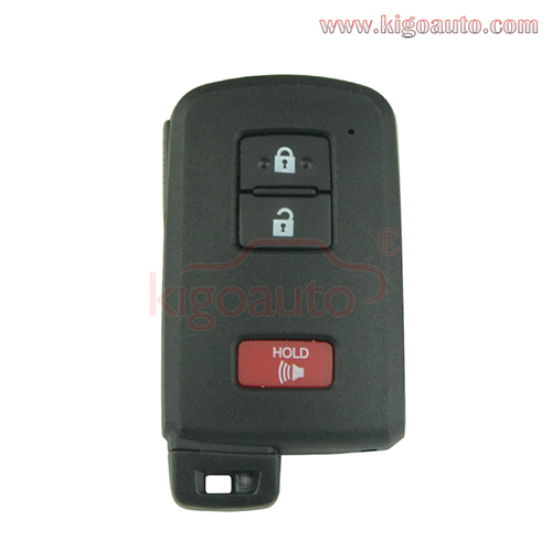 FCC HYQ14FBA Smart key case 3 button for Toyota Prius C