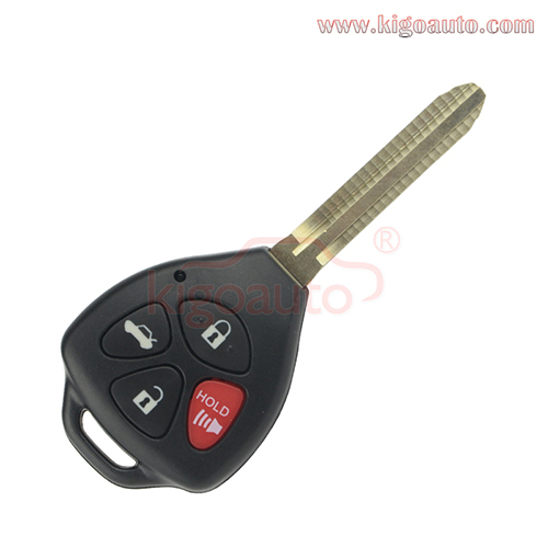 FCC HYQ12BBY Remote key shell 4 button toy43 for Toyota Camry RAV4