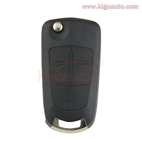 Flip key shell 3 button DWO5 for Opel Antara