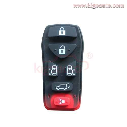 Remote button pad for NISSAN Quest