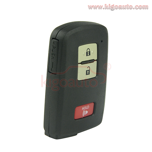 Smart key case 3 button for Toyota Silver pad