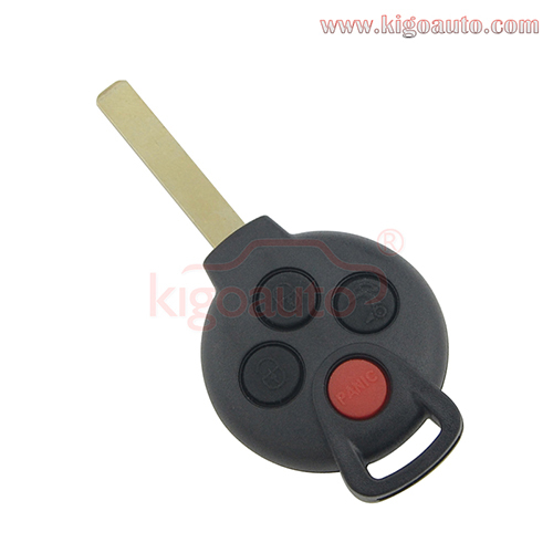 FCC KR55WK45144 Remote key shell 4 button for Mercedes Smart Fortwo 2005-2014