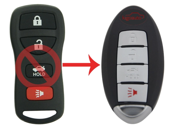 Refit smart key 4 button 315Mhz for Nissan FCC KBRASTU15