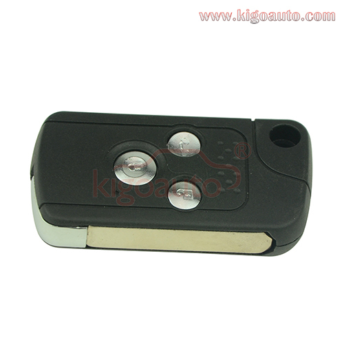 Refit flip remote car key shell 3 button for Honda