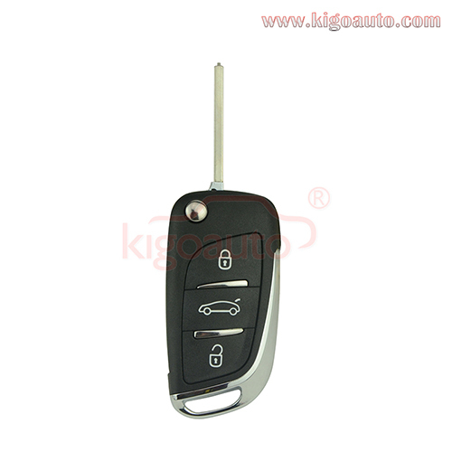 0536 new flip remote key 3 button 434Mhz FSK VA2 blade for Peugeot 408