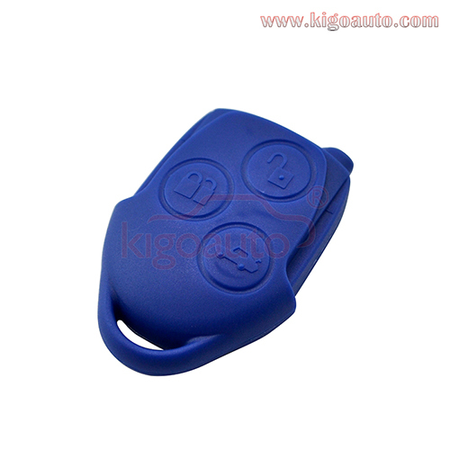 Blue Remote fob case only 3 button for New Ford Transit