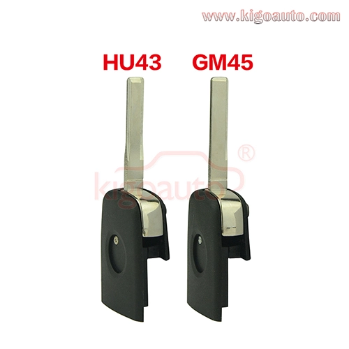 Flip key head part HU43/GM45 blade for Holden VE Commodore