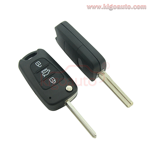 FCC HA-T005 Flip remote key 3 button 434Mhz for Hyundai I20 I30 2009-2012