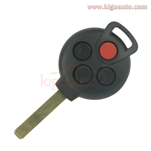 FCC KR55WK45144 Remote key shell 4 button for Mercedes Smart Fortwo 2005-2014