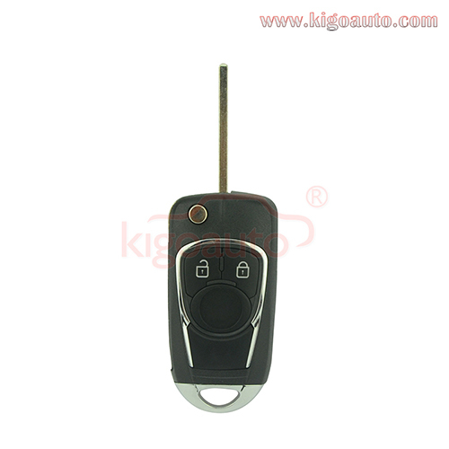 Refit key shell 2 button for Chevrolet Buick flip key case