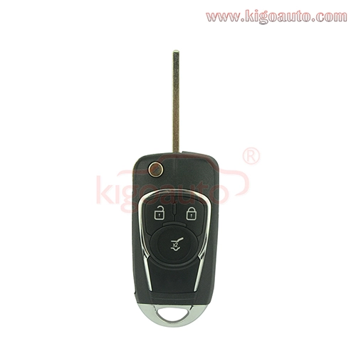 Refit key shell 3 button for Chevrolet Buick flip key case