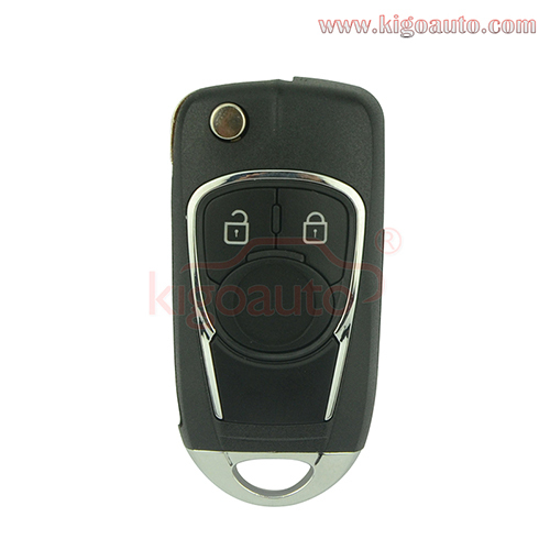 Refit key shell 2 button for Chevrolet Buick flip key case