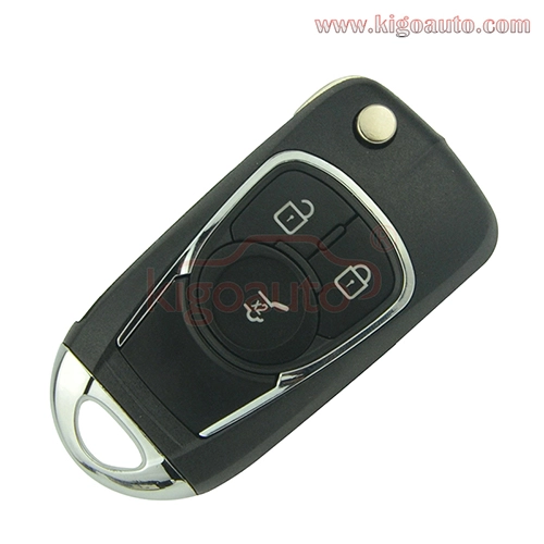 Refit key shell 3 button for Chevrolet Buick flip key case