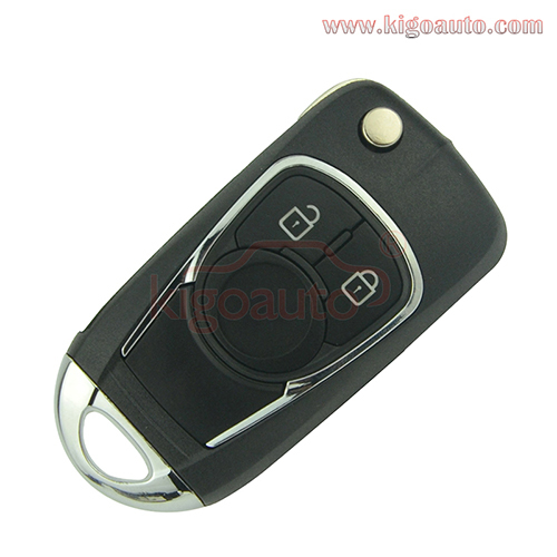 Refit key shell 2 button for Chevrolet Buick flip key case