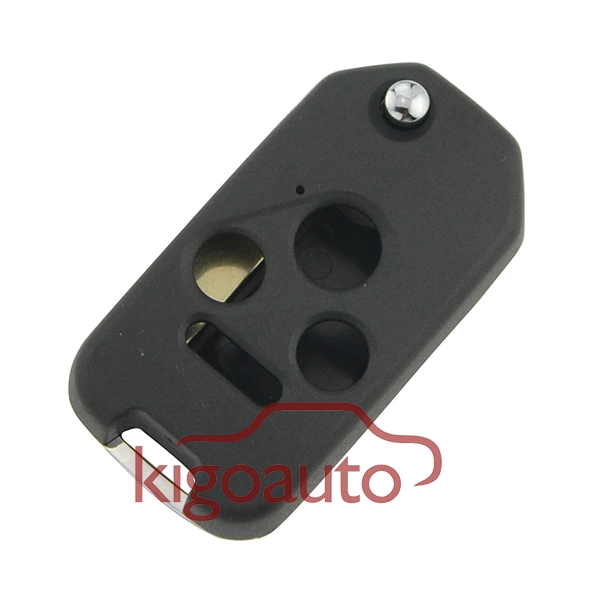 Refit key shell 3 button with panic for Honda flip key case