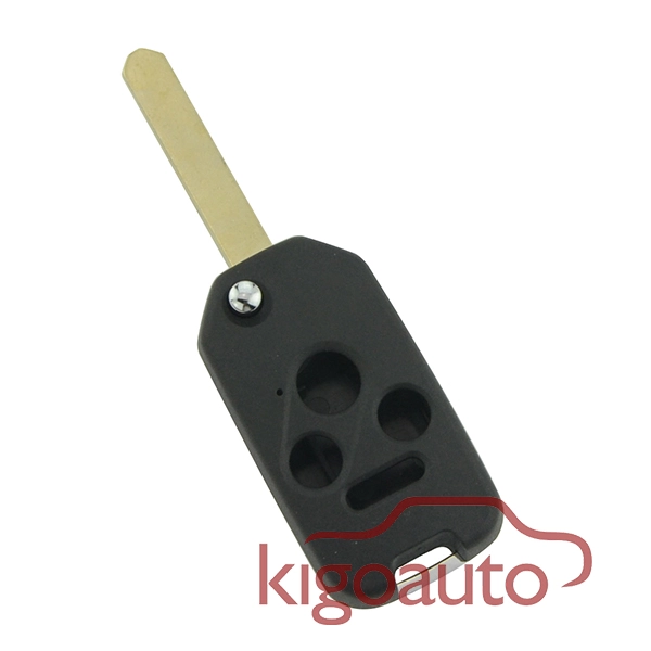 Refit key shell 3 button with panic for Honda flip key case