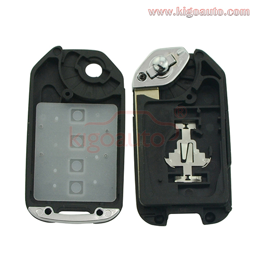 Refit flip remote key case shell for Honda 2 button