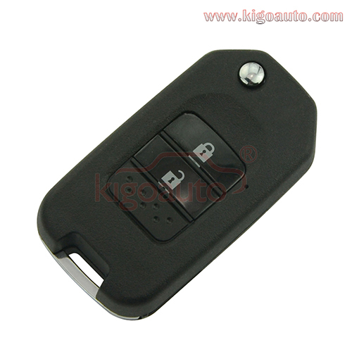 Refit flip remote key case shell for Honda 2 button