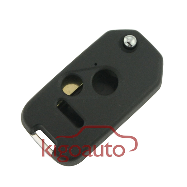 Refit key shell 2 button with panic for Honda flip key case