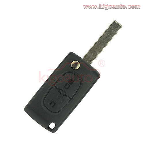 CE0523 Flip remote key 2 button HU83 blade 434Mhz ID46-PCF7941 chip ASK for Peugeot 207 307 407 807 Citroen C2 C3 C4 C5 C8 