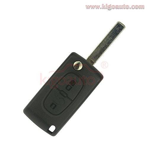 CE0523 Flip remote key 2 button VA2 blade 434Mhz ID46-PCF7941 chip ASK for Peugeot 207 307 407 807 Citroen C2 C3 C4 C5 C8